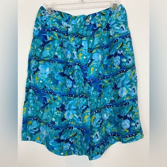 VTG Express silk high waist elastic Bermuda shorts w/original tags/pockets RARE - Picture 1 of 9